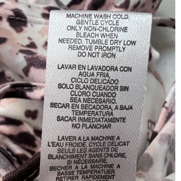 FLORA NIKROOZ WOMENS SMALL PINK ANIMAL PRINTED CAMI PAJAMA TOP ONLY NEW! - Picture 10 of 11